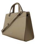 Karl Lagerfeld Enchanting Sage Green Leather Tote