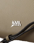 Karl Lagerfeld Enchanting Sage Green Leather Tote