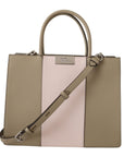 Karl Lagerfeld Elegant Sage Green Tote Shoulder Bag