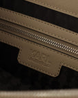 Karl Lagerfeld Elegant Sage Green Tote Shoulder Bag