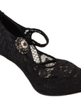 Dolce & Gabbana Elegant Black Lace Stiletto Pumps