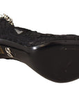 Dolce & Gabbana Elegant Black Lace Stiletto Pumps