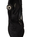 Dolce & Gabbana Elegant Black Lace Stiletto Pumps