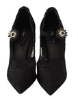 Dolce & Gabbana Elegant Black Lace Stiletto Pumps