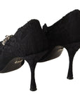 Dolce & Gabbana Elegant Black Lace Stiletto Pumps