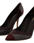 Dolce & Gabbana Multicolor Exotic Leather Heels Pumps