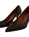 Dolce & Gabbana Elegant Brown Leather Heels Pumps