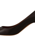 Dolce & Gabbana Elegant Brown Leather Heels Pumps