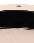 Karl Lagerfeld Elegant Mauve Light Pink Leather Shoulder Bag