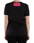 Dolce & Gabbana Chic Black Crew Neck Logo Tee