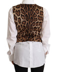 Dolce & Gabbana Elegant Checkered V-Neck Sleeveless Vest Top