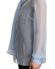 Dolce & Gabbana Elegant Silk Ascot Collar Blouse