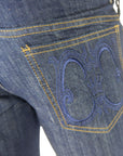 Cavalli Class Elegant Dark Blue Denim Essentials