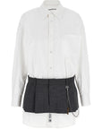 Alexander Wang Alexander Wang Pre-styled Shirt Dress W Chain Dress