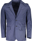 Gant Blue Cotton Men Jacket