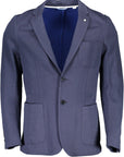 Gant Blue Cotton Men Jacket
