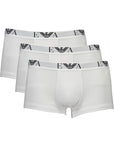 Emporio Armani White Cotton Men Trunk