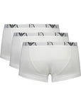 Emporio Armani White Cotton Men Trunk