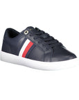 Tommy Hilfiger Blue Leather Women Sneaker