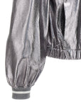 Brunello Cucinelli Brunello Cucinelli Laminated Leather Bomber Jacket