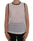 Dolce & Gabbana Elegant White Nylon Tank Top
