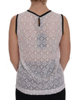 Dolce & Gabbana Elegant White Nylon Tank Top