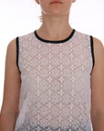 Dolce & Gabbana Elegant White Nylon Tank Top