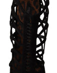 Dolce & Gabbana Elegant Black Suede Heels Sandals