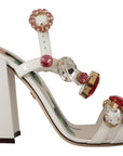 Dolce & Gabbana Keira Crystal-Embellished Ankle Strap Heels