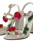 Dolce & Gabbana Keira Crystal-Embellished Ankle Strap Heels
