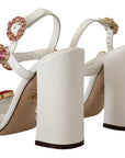 Dolce & Gabbana Keira Crystal-Embellished Ankle Strap Heels