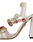 Dolce & Gabbana Keira Crystal-Embellished Ankle Strap Heels