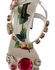 Dolce & Gabbana Keira Crystal-Embellished Ankle Strap Heels