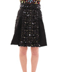 Dolce & Gabbana Black Crystal Embellished Masterpiece Skirt