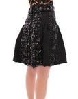 Dolce & Gabbana Black Crystal Embellished Masterpiece Skirt