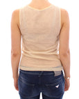 Dolce & Gabbana Elegant Beige Tank Top Blouse