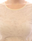 Dolce & Gabbana Elegant Beige Tank Top Blouse