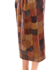 Dolce & Gabbana Elegant Leather Patchwork Skirt