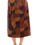 Dolce & Gabbana Elegant Leather Patchwork Skirt