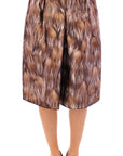 Dolce & Gabbana Elegant Floral Silk Full Skirt