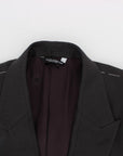 Dolce & Gabbana Elegant Gray Linen Slim Fit Blazer and Vest