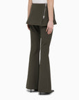 Courreges Courreges Courrèges Military green cotton mini skirt trousers