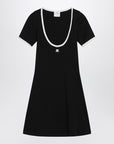 Courreges Courreges Courrèges White/black mini dress in cotton