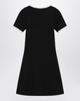 Courreges Courreges Courrèges White/black mini dress in cotton