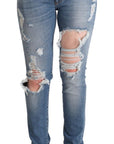Dolce & Gabbana Chic Distressed Denim Skinny Jeans