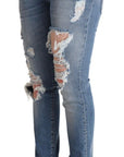Dolce & Gabbana Chic Distressed Denim Skinny Jeans