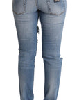 Dolce & Gabbana Chic Distressed Denim Skinny Jeans