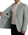 Dolce & Gabbana Elegant Slim Fit Cashmere Silk Blazer Jacket