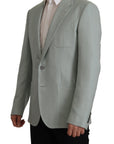 Dolce & Gabbana Elegant Slim Fit Cashmere Silk Blazer Jacket
