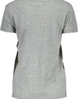 Levi's Gray Cotton Women T-Shirt